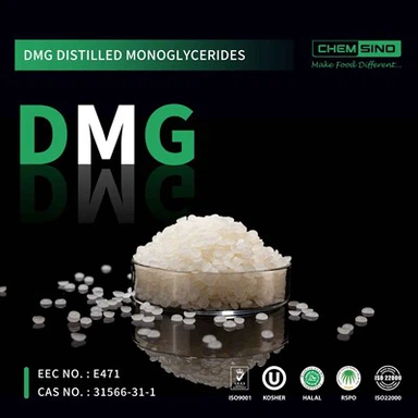 فوڈ گریڈ ڈسٹلڈ مونوگلیسرائڈز (DMG) گولیاں CAS نمبر 31566-31-1