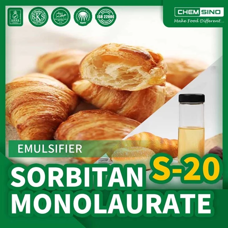 Sorbitan Esters Sorbitan Monolaurate (S-20) CAS NO کے ساتھ ایملسیفائی لائک اے پرو۔{1}}