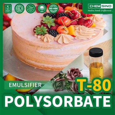 Polysorbate 80 E433 کاسمیٹکس برائے فروخت میں استعمال